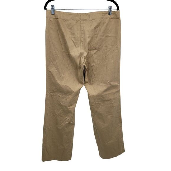 Vintage 80s Ralph Lauren Sport Blue Tag Bootcut Pants 14 Camel Mid Rise Stretch - Picture 6 of 13